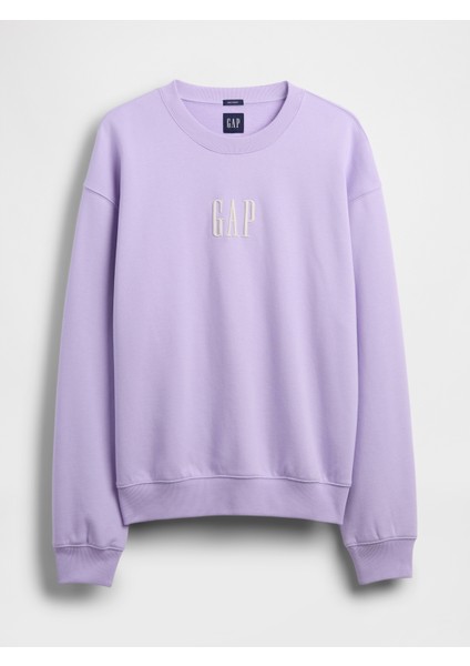 Erkek Mor Heavyweight Oversized Gap Logo Bisiklet Yaka Sweatshirt fiyatları