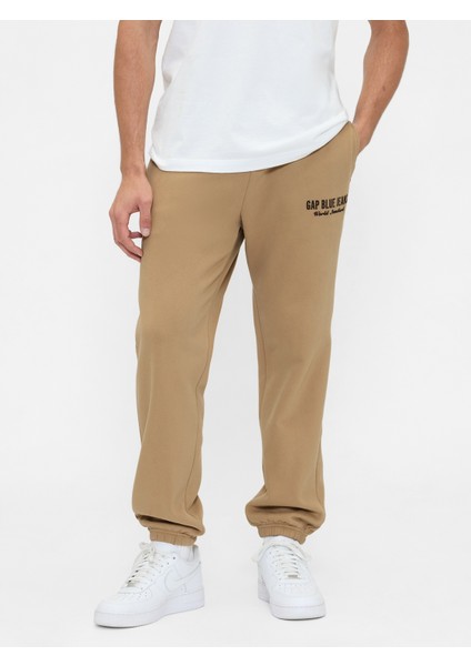 Erkek Kahverengi Vintagesoft Gap Logo Eşofman Altı
