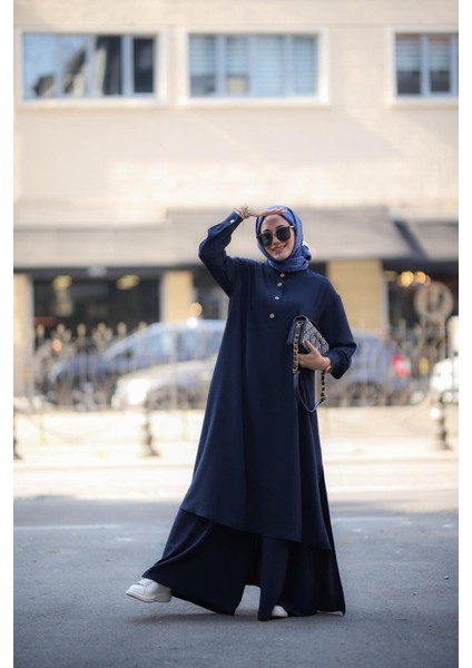 Tesettür Saye Takım Lacivert