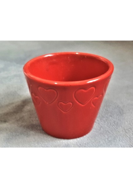 Kalp İşlemeli Küçük Saksı Silikon Kalıp K-702, Polyester Kokulu Taş Sabun Alçı Mum Kalıbı modelleri