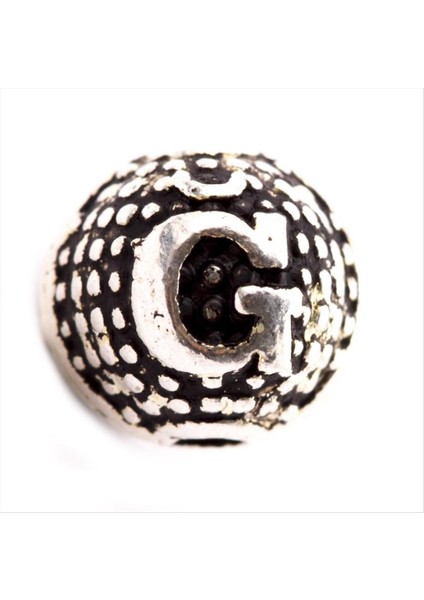 Lvsqvr 8 mm Metal Harf Metal Tesbih Harfi -Ğ