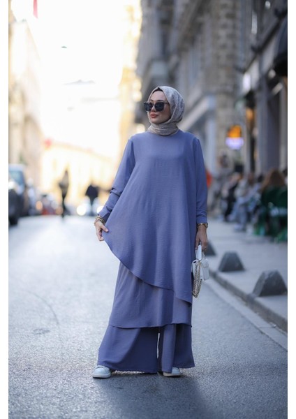 Tesettür Lina Takım Gri