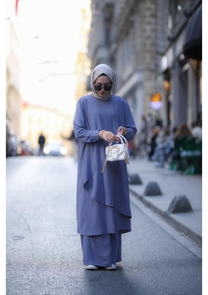 Tesettür Lina Takım Gri fiyatları