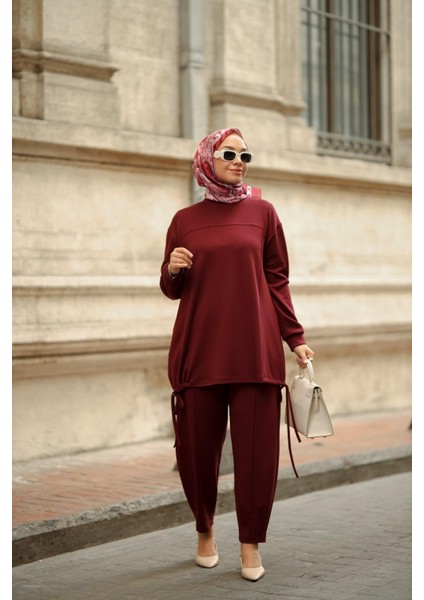 Tesettür Efnan Takım Bordo fiyatları