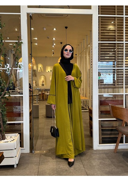 Tesettür Rüya Takım Yağ Yeşili