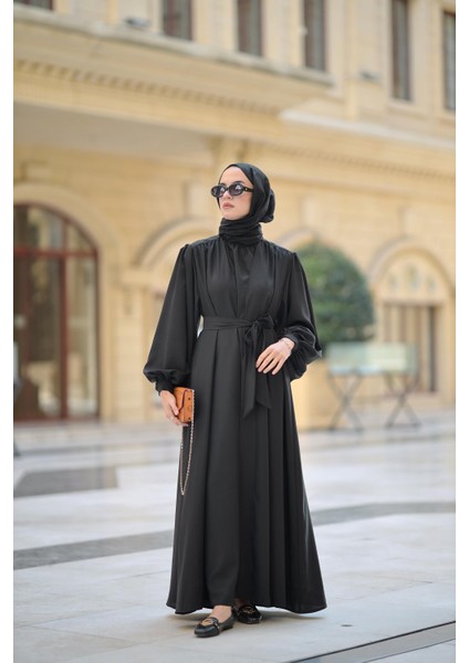 Tesettür Premium Abaya Siyah
