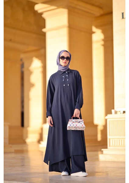 Tesettür Alya Takım Lacivert