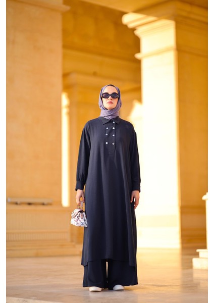 Tesettür Alya Takım Lacivert fiyatları