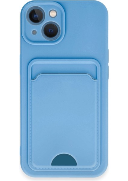 iPhone 13 Kart Bölmeli Silikon Kılıf Rcv/kelvin