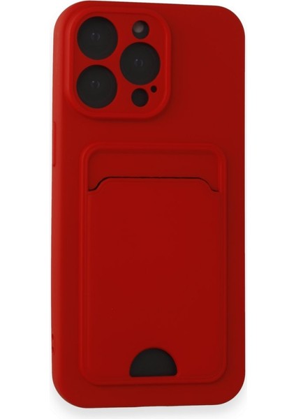 iPhone 15 Pro Kart Bölmeli Silikon Kılıf Rcv/kelvin