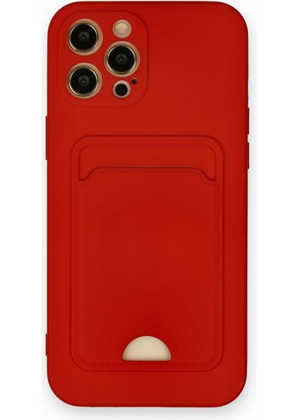 iPhone 12 Pro Max Kart Bölmeli Silikon Kılıf Rcv/kelvin
