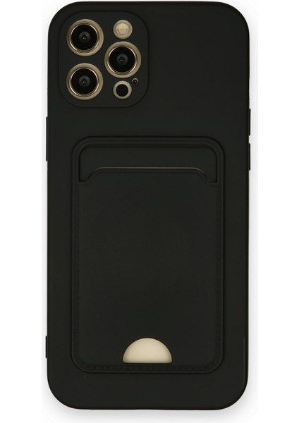 iPhone 12 Pro Max Kart Bölmeli Silikon Kılıf Rcv/kelvin