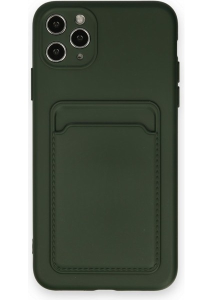 iPhone 11 Pro Max Kart Bölmeli Silikon Kılıf Rcv/kelvin