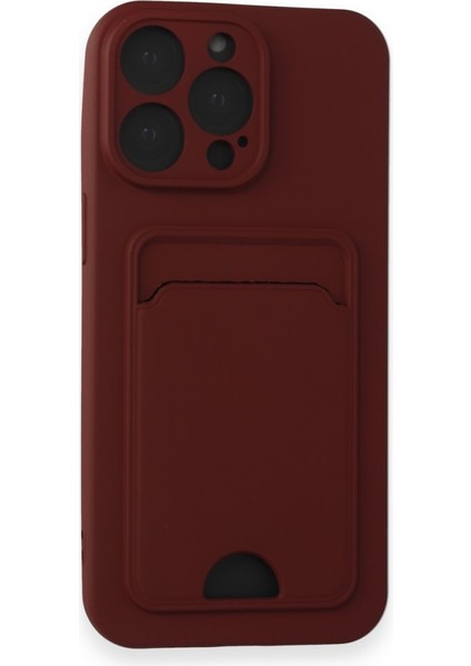 iPhone 15 Pro Max Kart Bölmeli Silikon Kılıf Rcv/kelvin