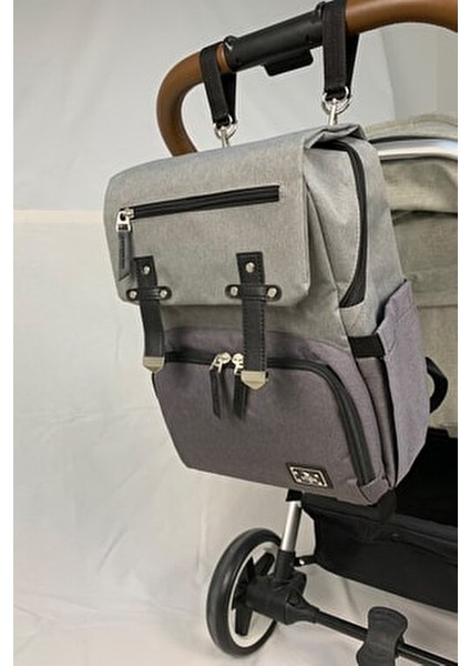 Working Mothers Bag Bebek Bakım Sırt Çantası Ergonomik Tasarım Su Geçirmez 42 cm Yükseklik