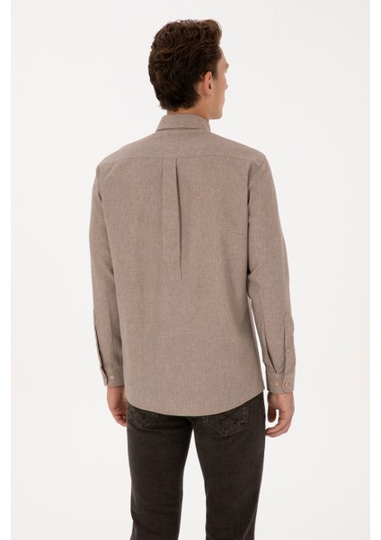 Erkek Camel Gömlek Desenli 50315613-VR015 indirimleri