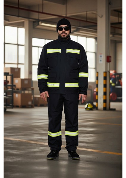 Alev Almaz Iş Güvenliği Takımı Yangın Giysisi 10031 Projacket Koruma Smy Yüksek