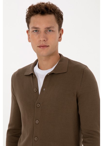 Erkek Açık Haki Hırka (Triko) 50313690-VR183 fiyatları