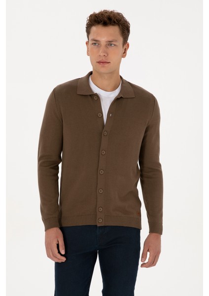 Erkek Açık Haki Hırka (Triko) 50313690-VR183 modelleri