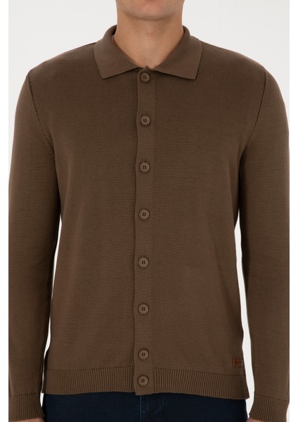 Erkek Açık Haki Hırka (Triko) 50313690-VR183