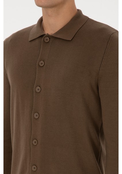 Erkek Açık Haki Hırka (Triko) 50313690-VR183