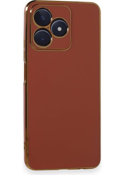Realme C53 Parlak Yapılı Silikon Kılıf Rcv/volet