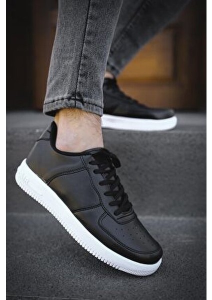 Lopez Air Erkek Sneaker Siyah Deri Tabanlı