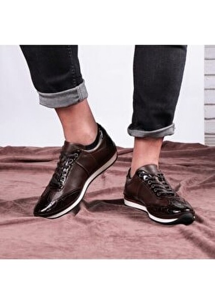 Marvelous Hakiki Deri Erkek Günlük Ayakkabı Kaydırmaz Taban