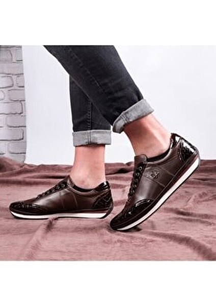Marvelous Hakiki Deri Erkek Günlük Ayakkabı Kaydırmaz Taban