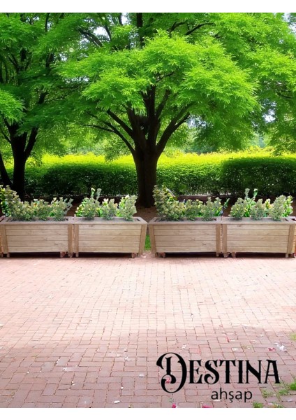 Açık Meşe Saksı- Ahşap SAKSI-30*70-35H fırsatları