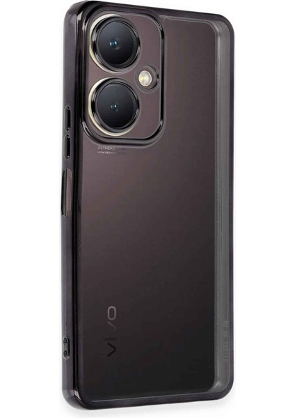 Vivo Y27 Kılıf Kamera Lens Korumalı Parlak Silikon Kapak Ryc/razer Lens - Siyah