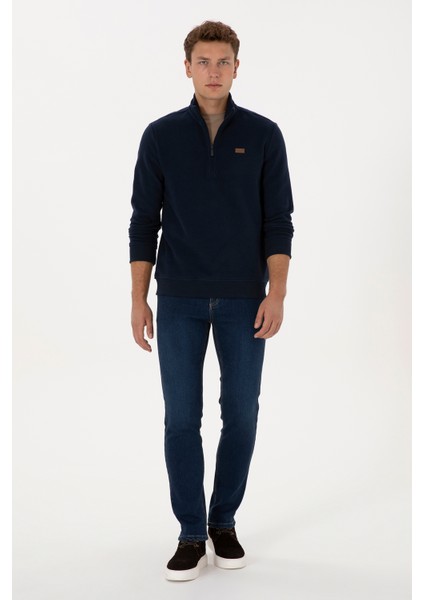 Erkek Lacivert Sweatshirt 50313802-VR033 fırsatları