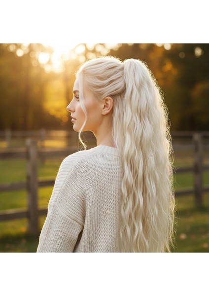 Tokalı Kabarık Dalgalı At Kuyruğu - Platin