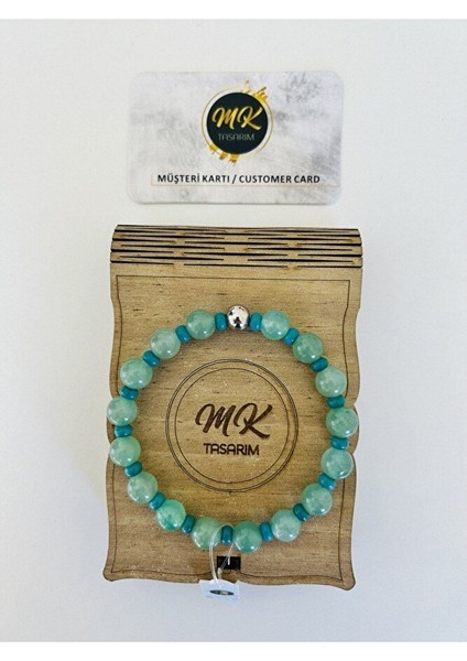 Gerçek Aventurin - Turkuaz Taşı Bileklik MK.020.002
