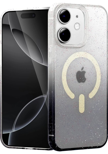 Lvsqvr Newface Apple Iphone 12 Pummel Shiny Magsafe Kapak - Siyah