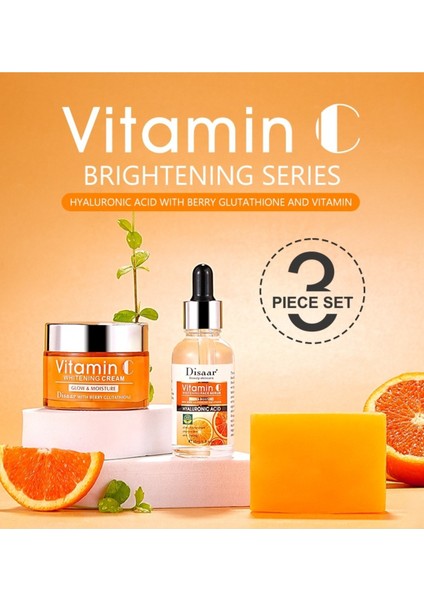 Vitamin C Cilt Bakım Seti Aydınlatıcı & Canlandırıcı 3'lü Set
