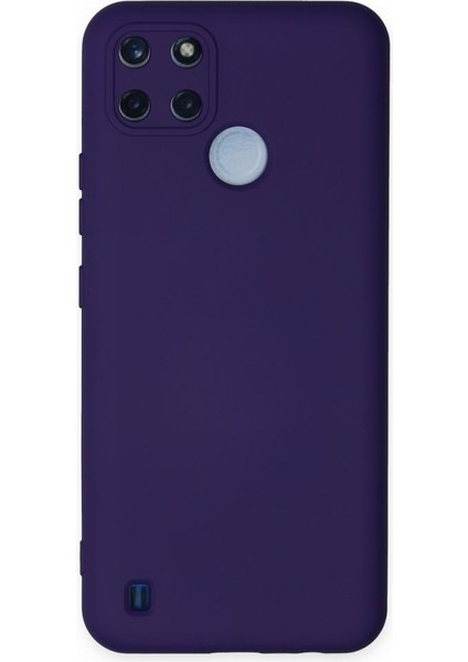 Realme C21Y Kadife Dolgulu Lansman Silikon Kılıf Rcv/nano Lansman
