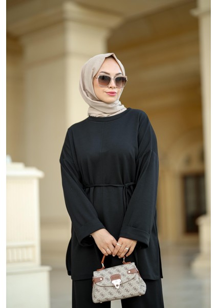 Tesettür Belin Takım Siyah