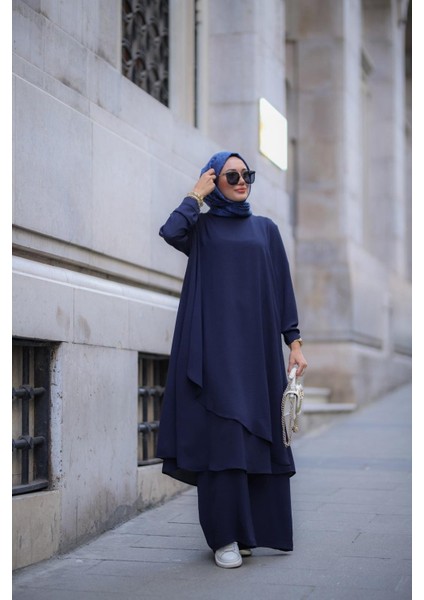 Tesettür Lina Takım Lacivert