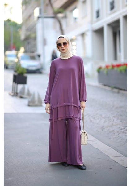 Tesettür Aura Takım Lila fiyatları