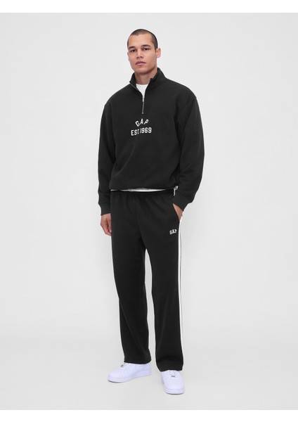 Erkek Siyah Vintagesoft Gap Logo Eşofman Altı