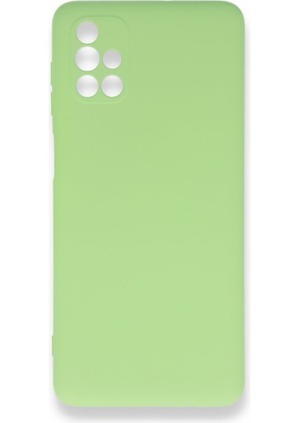 Samsung Galaxy M51 Kadife Dolgulu Lansman Silikon Kılıf Rcv/nano Lansman
