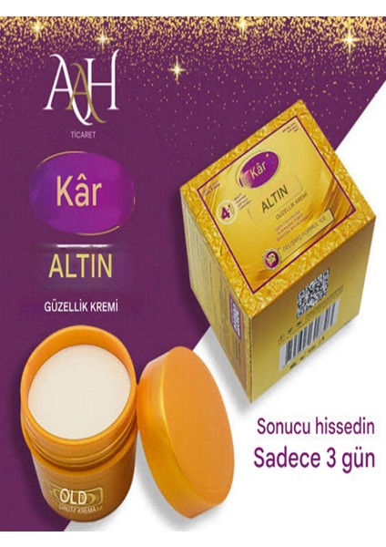 Gold Altın Orjinal Pakistan Güzellik Kremi + Serum+ Vitamine + Capsule 4 Lü Set