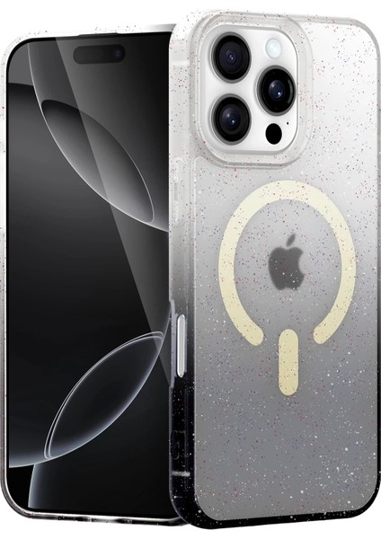 Lvsqvr Newface Apple Iphone 16 Pro Max Pummel Shiny Magsafe Kapak - Siyah