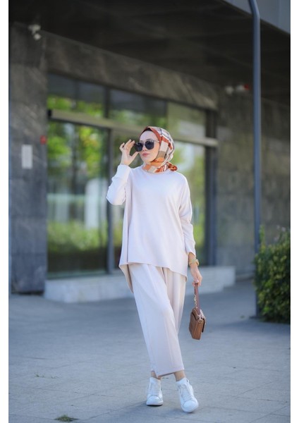 Tesettür Zeyna Kadın Krem