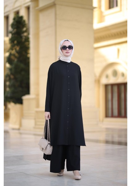 Tesettür Vual Takım Siyah