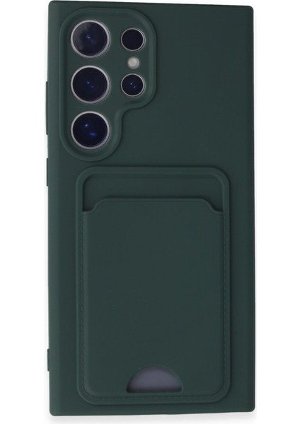 Samsung Galaxy S24 Ultra Kart Bölmeli Silikon Kılıf Rcv/kelvin