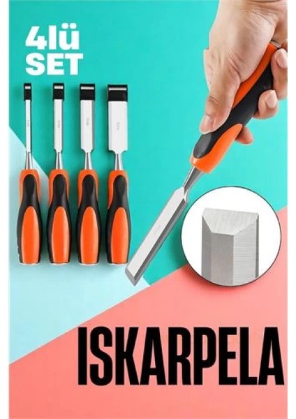 Iskarpela Seti - Vanadyum Çelik Ahşap Işleme Aleti Profesyonellere Ahşap Keski Seti