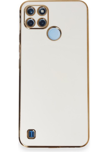 Realme C21Y Parlak Yapılı Silikon Kılıf Rcv/volet