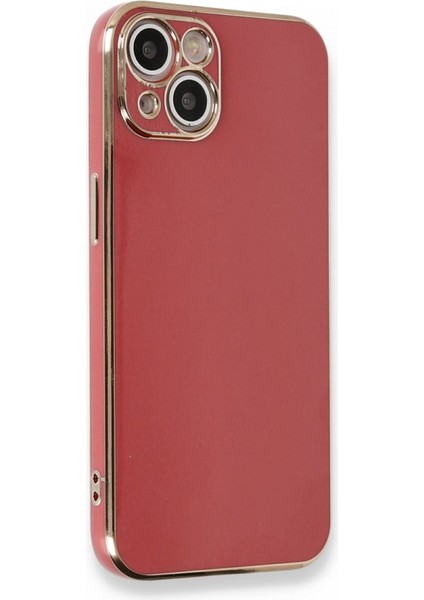 iPhone 13 Parlak Yapılı Silikon Kılıf Rcv/volet